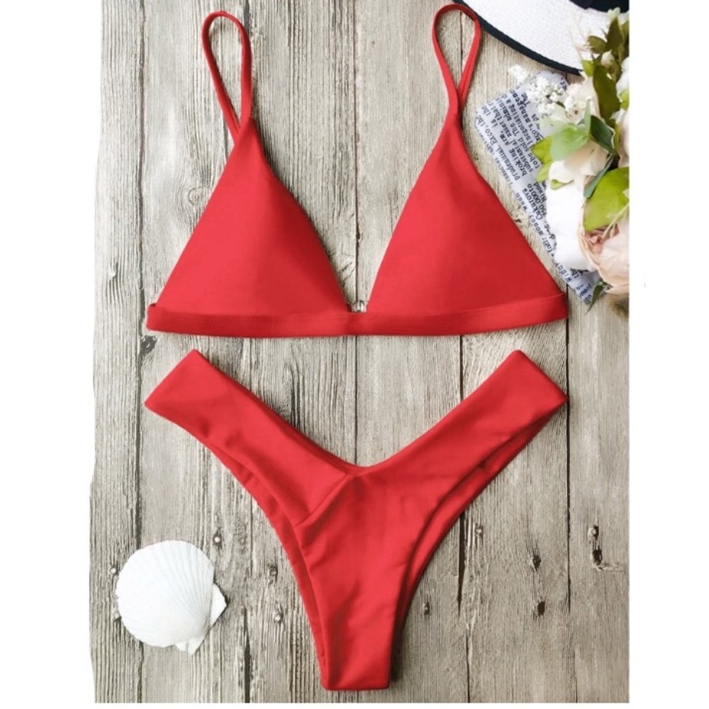 Red Bikini Set